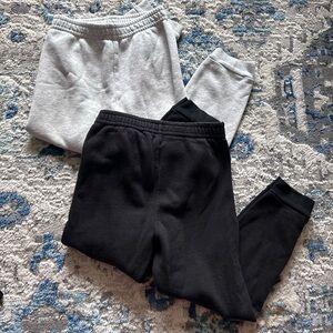 Black and grey kids sweatpants